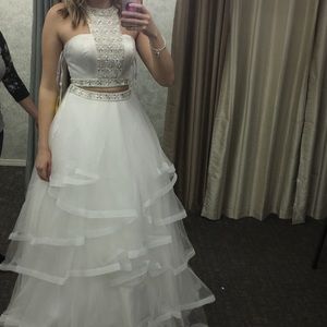 White prom dress